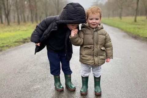 Primary school teacher tests kids wellies